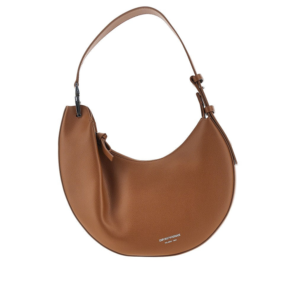 Emporio Armani 'Emporio Armani 1981' grain leather hobo bag