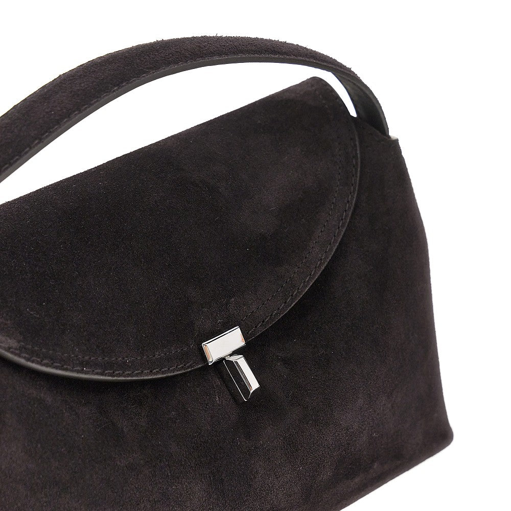 Toteme Suede leather 'T-Lock' top-handle bag