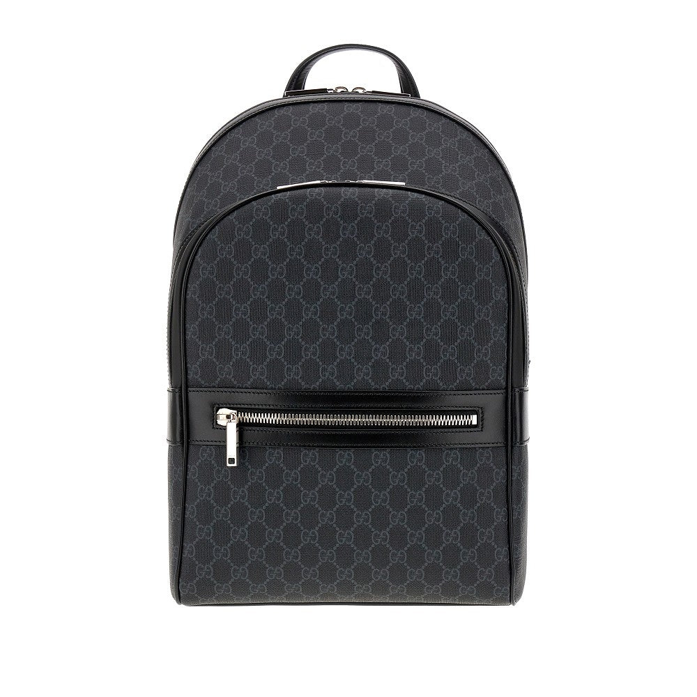 Gucci GG Supreme fabric and leather backpack