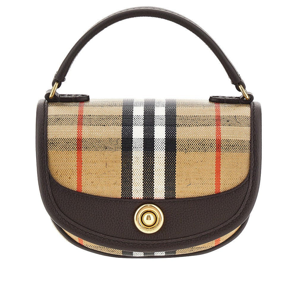 Burberry Coated canvas mini 'Highlands' bag