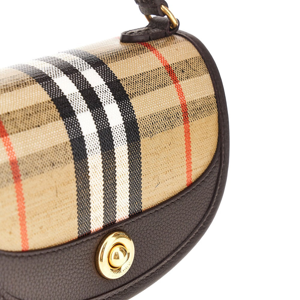 Burberry Coated canvas mini 'Highlands' bag