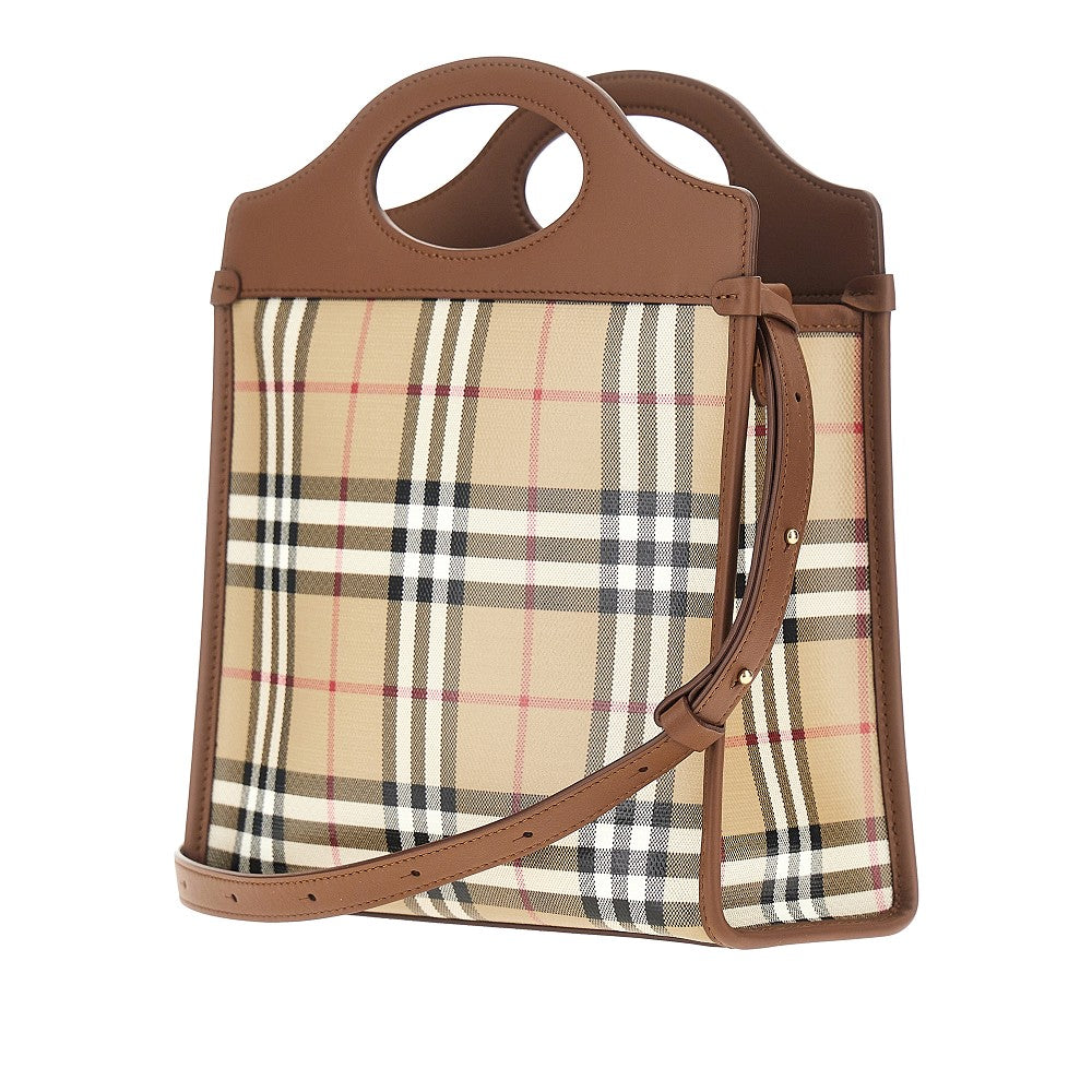 Burberry Coated Check canvas mini 'Pocket' bag