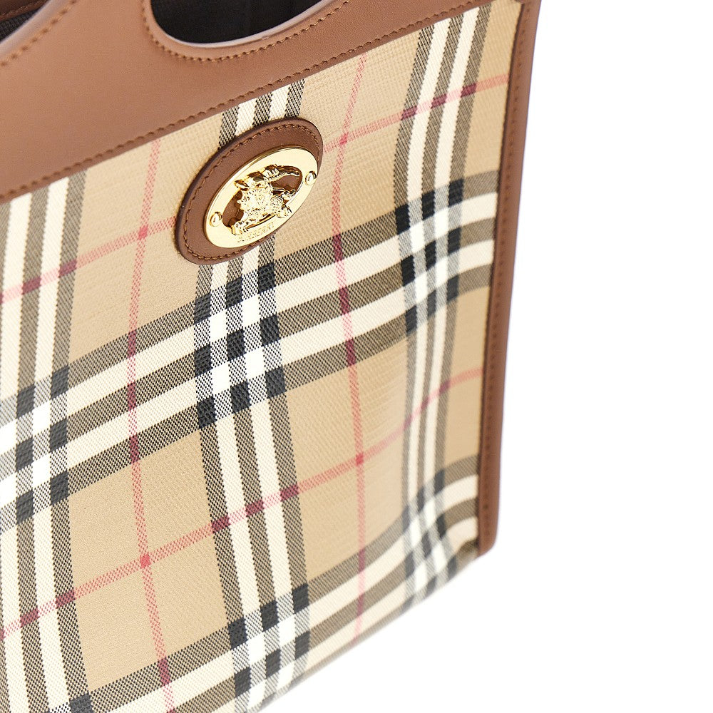 Burberry Coated Check canvas mini 'Pocket' bag