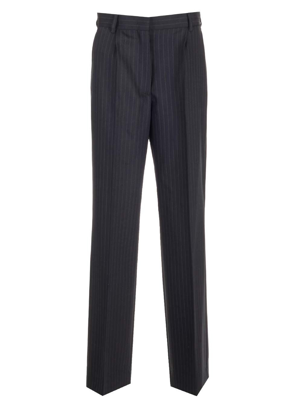 Miu Miu Blue Pinstripe Trousers