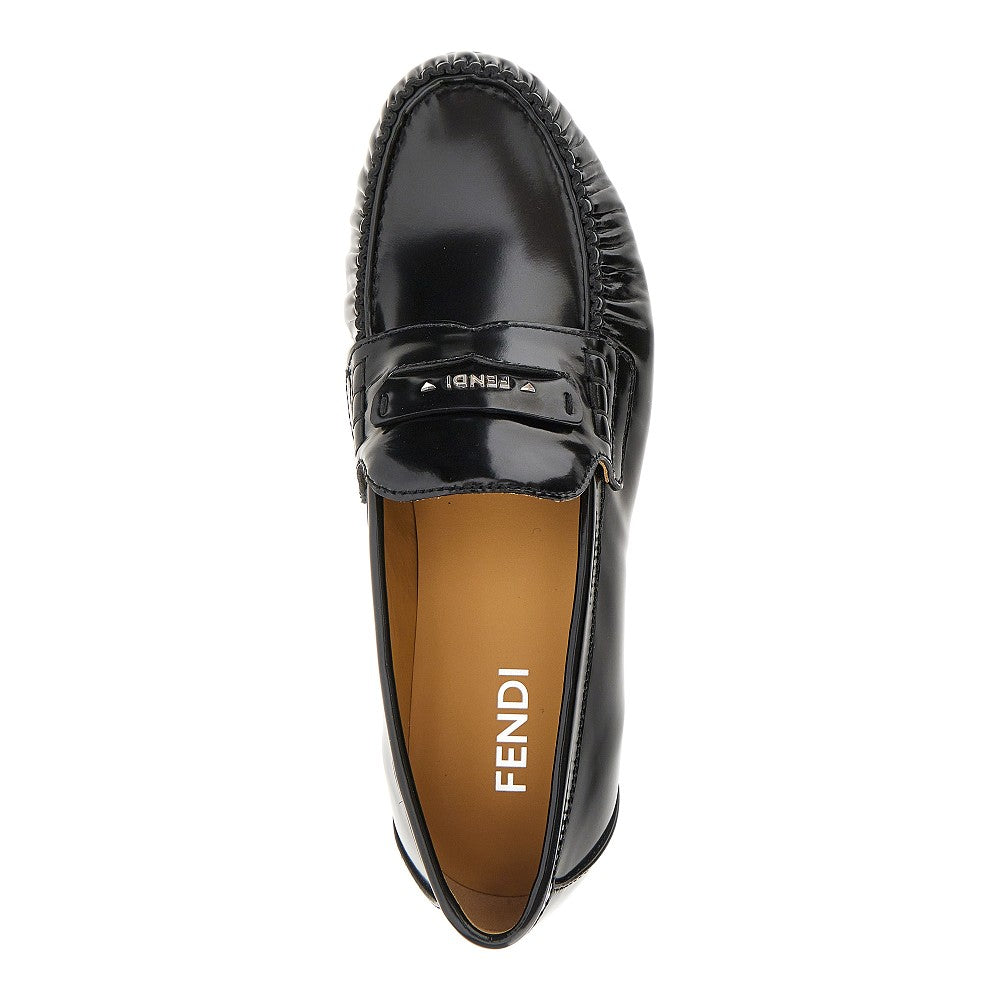 Fendi 'Fendi Scrunch' leather loafers