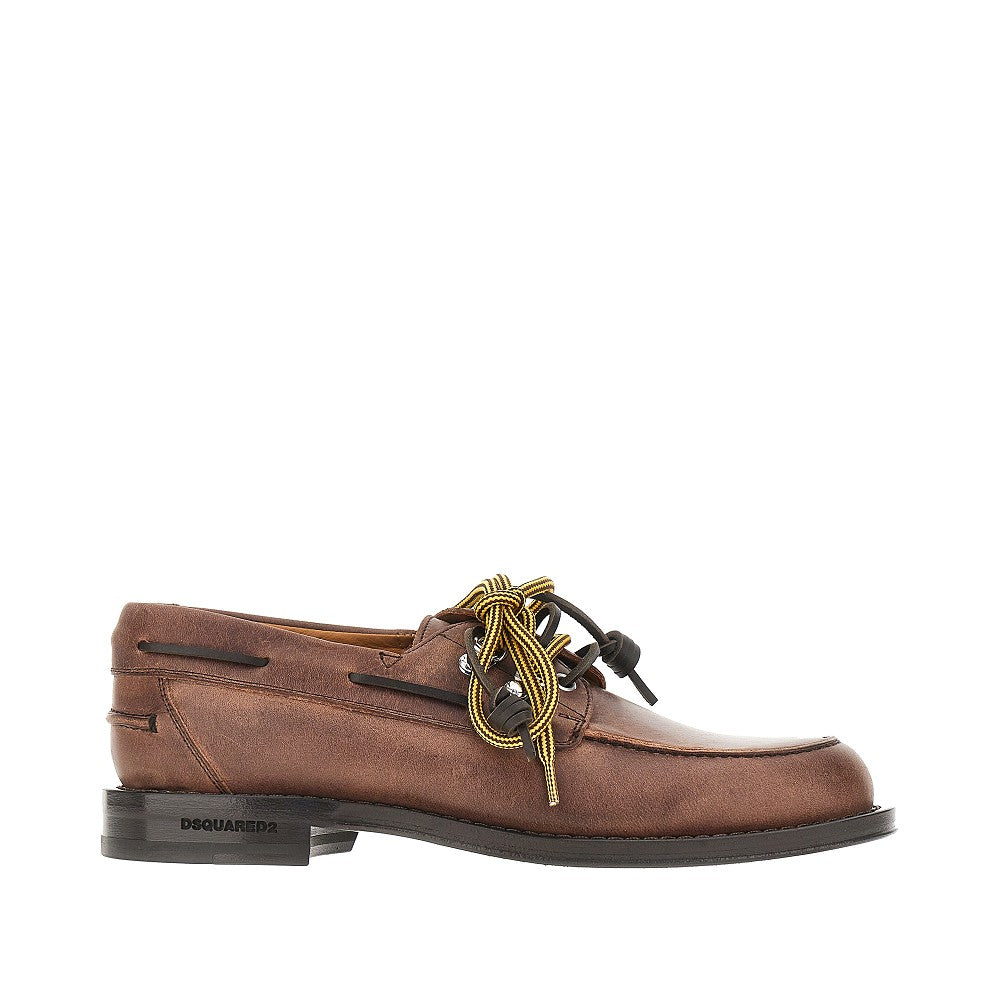 Dsquared2 'D2 Cottage' leather boat shoes