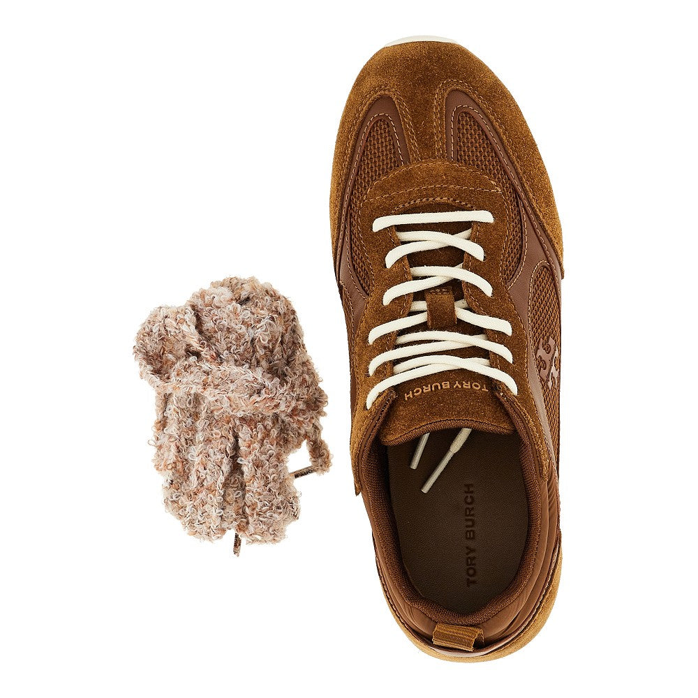 Tory Burch 'Field' mesh and leather sneakers