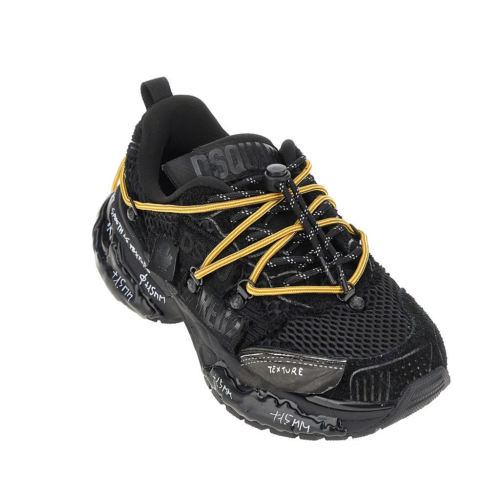 Dsquared2 Suede leather and mesh 'Faster' sneakers