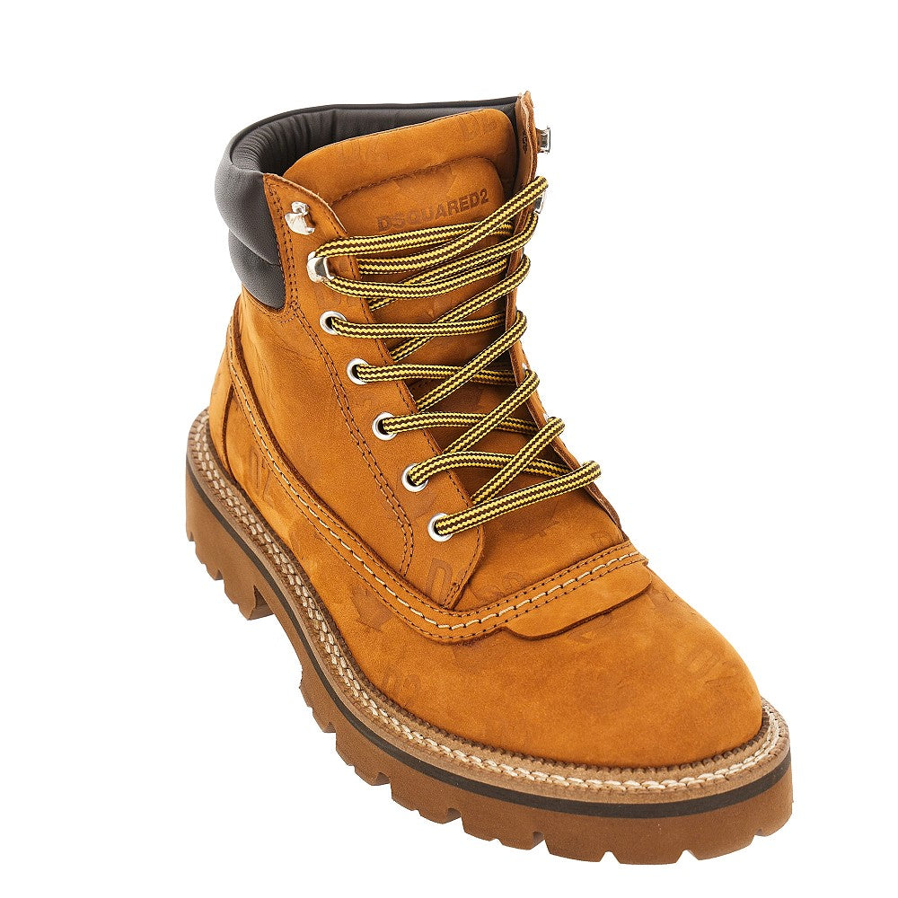 Dsquared2 'D2 Monogram' nubuck leather boots