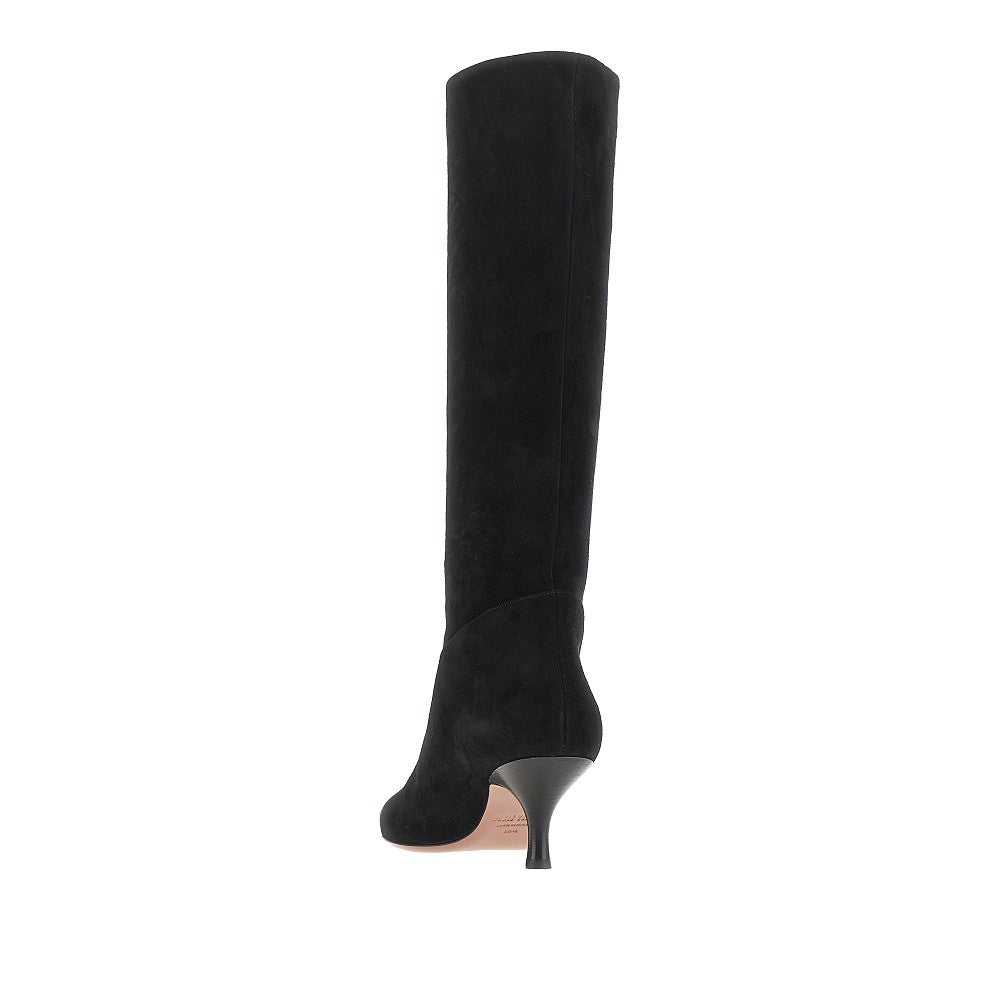 Paris Texas 'Rose' suede leather boots