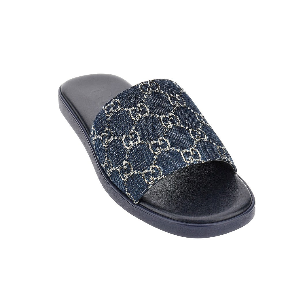 Gucci GG denim slides