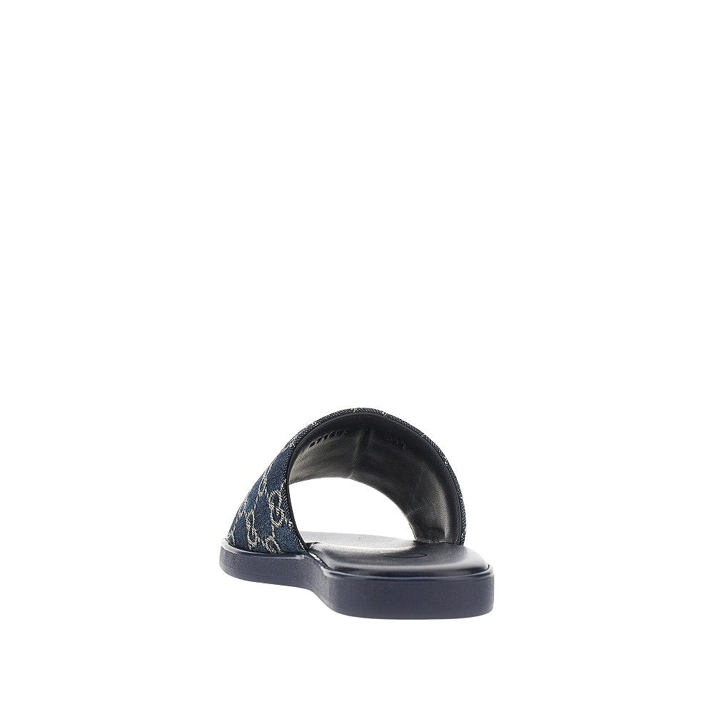 Gucci GG denim slides