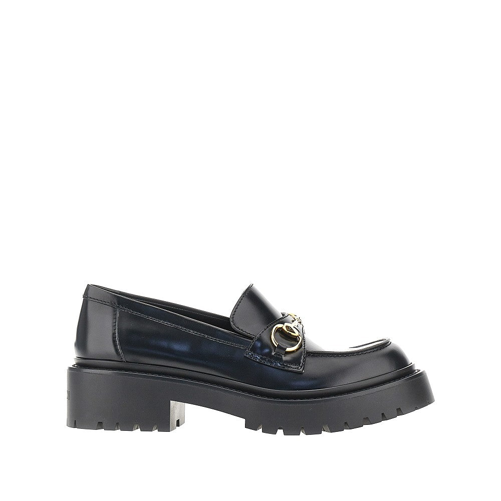 Gucci Lug sole leather loafers with Horsebit