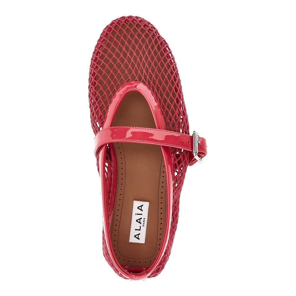 Alaïa Fishnet ballerina flats