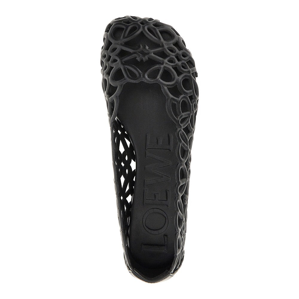Loewe 'Petal Anagram' leather ballet flats