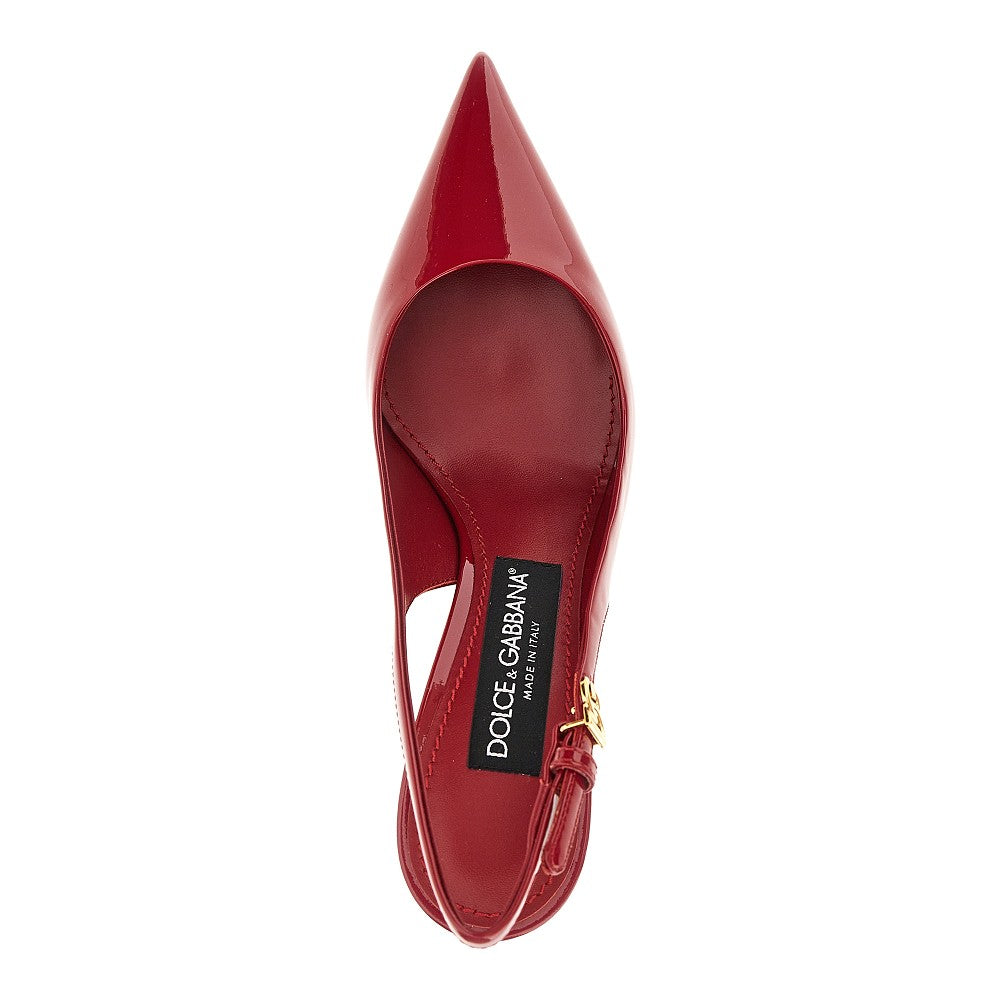 Dolce & Gabbana Patent leather slingback pumps