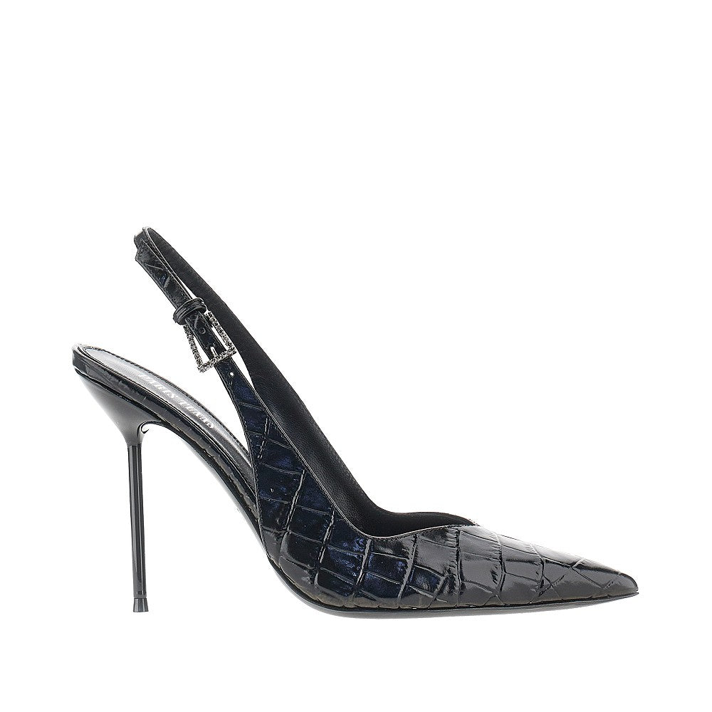 Paris Texas Croco-embossed leather 'Lidia' slingback pump