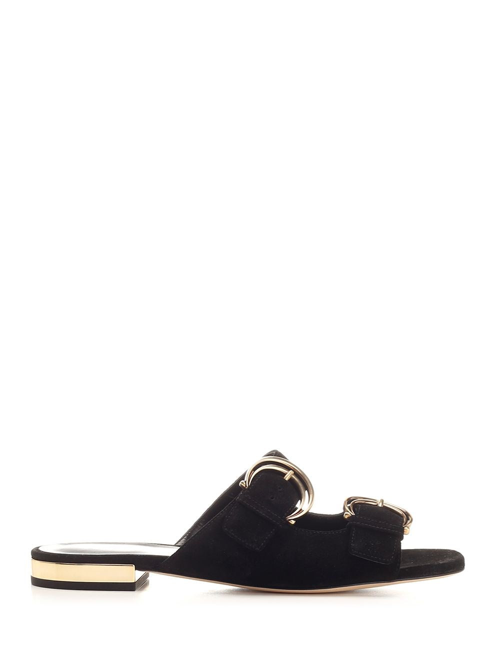 Chloe' Alizè Flat Sabot - Black