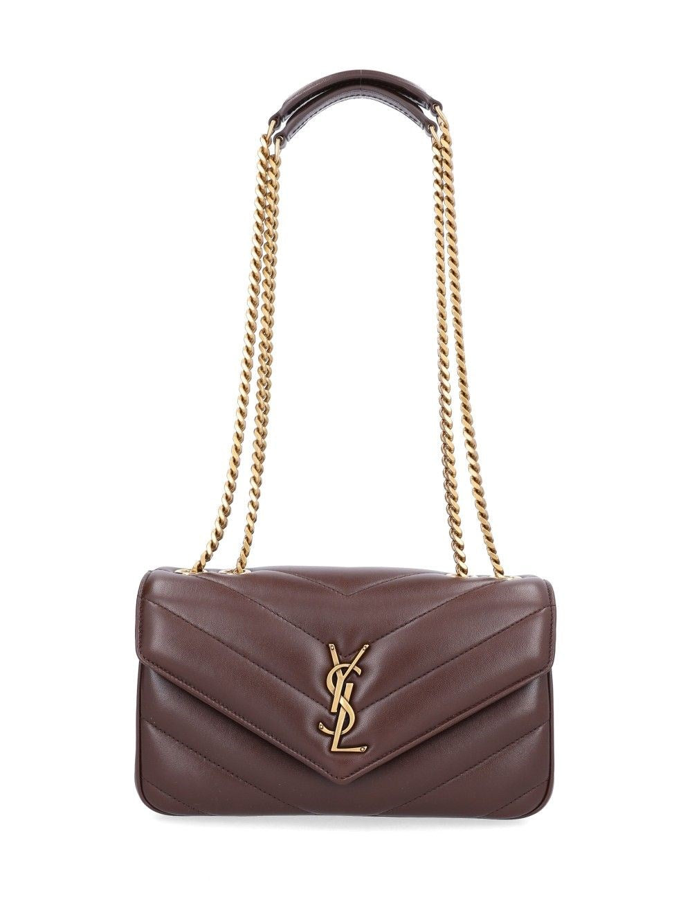 Saint Laurent Small "Loulou" Bag - Brown
