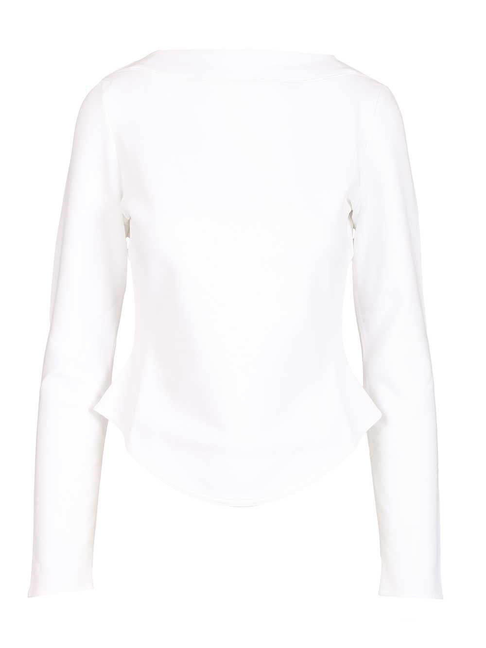 Alaïa Long Sleeve T-Shirt - White