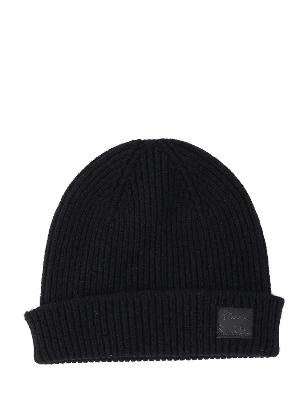 Paul Smith Cashmere And Merino Wool Hat - Black