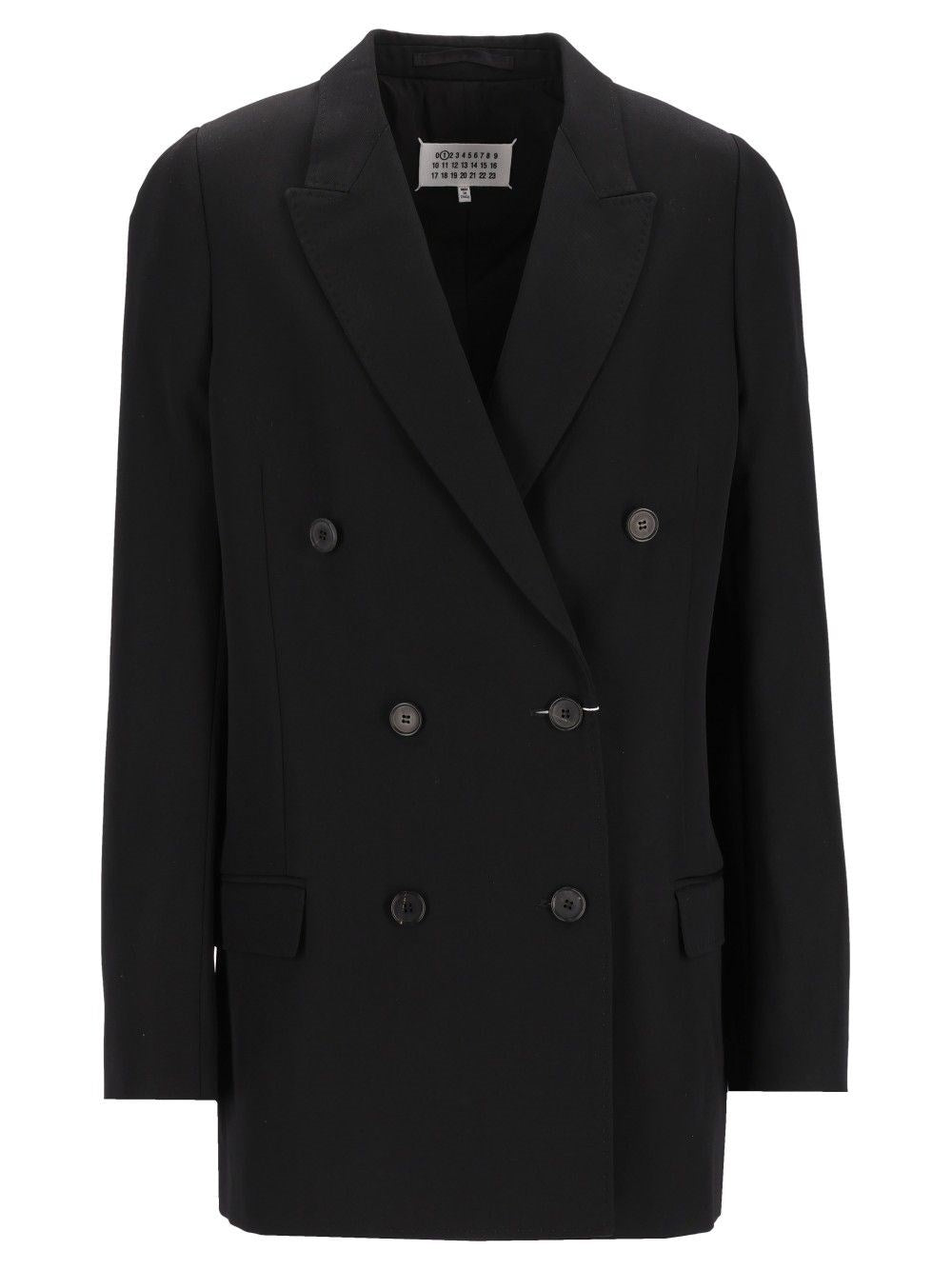 Maison Margiela Double-Breasted Blazer - Black