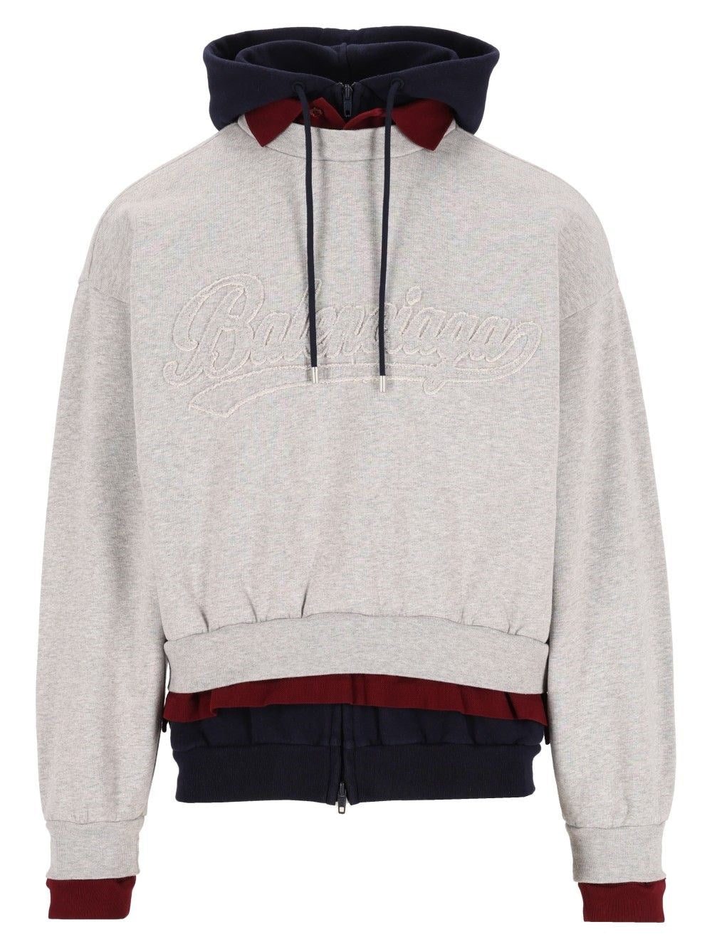 Balenciaga Layered Hoodie - Grey