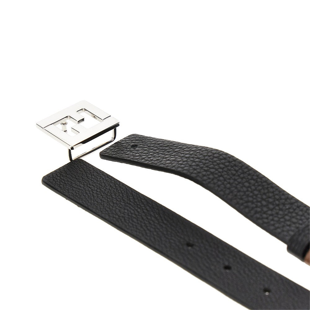 Fendi 'FF' leather reversible belt