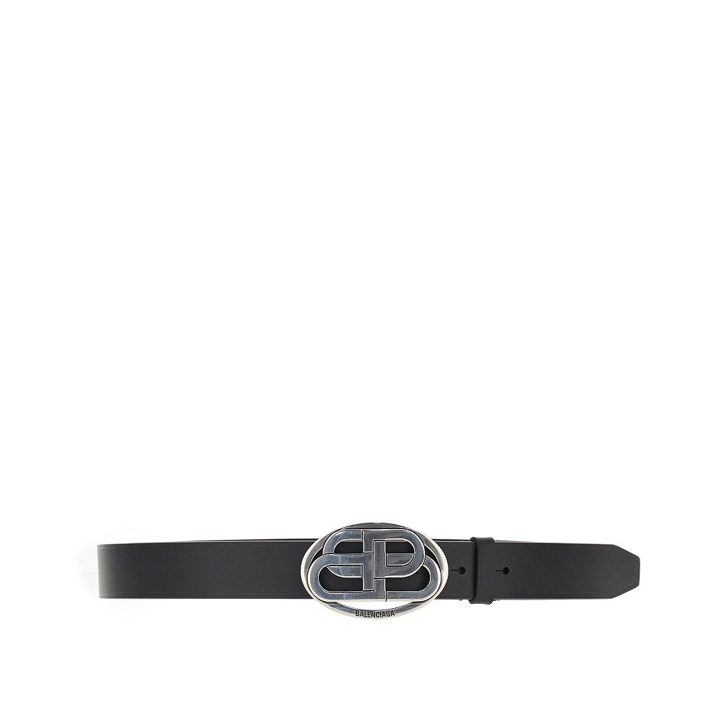 Balenciaga 'Oval BB' leather belt
