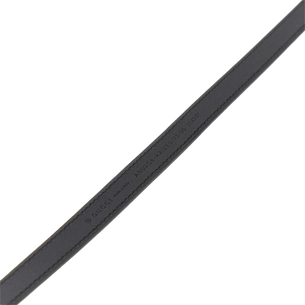 Gucci Leather belt with GG Interlock