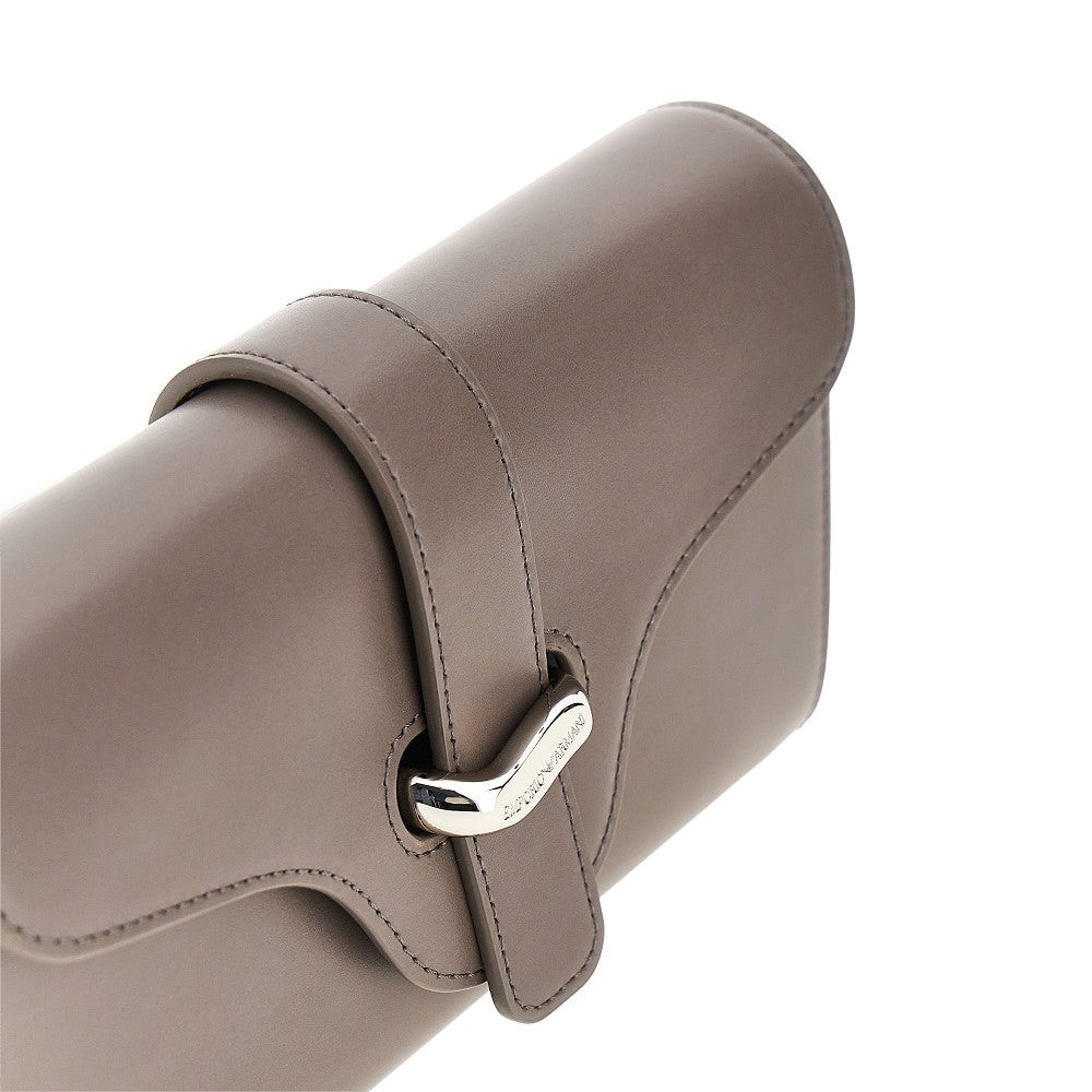 Emporio Armani Leather clutch with chain
