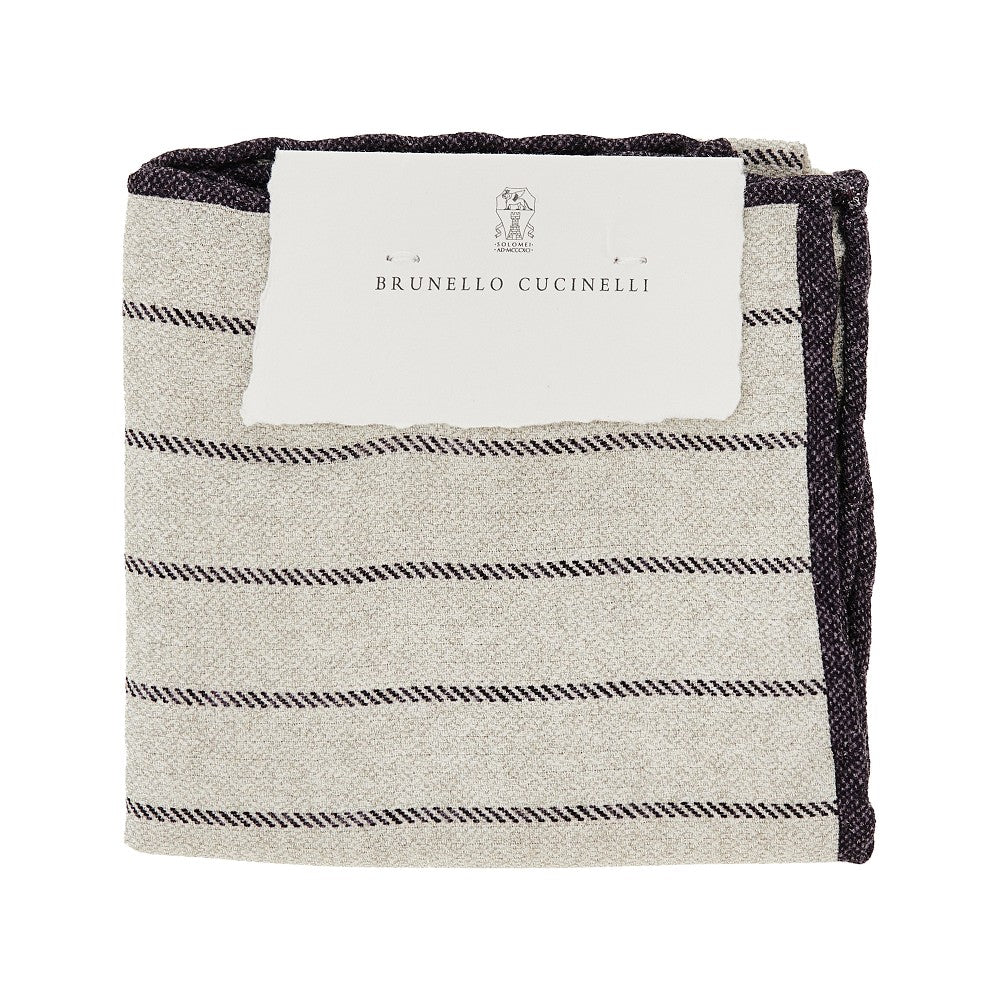Brunello Cucinelli Jacquard silk pocket square