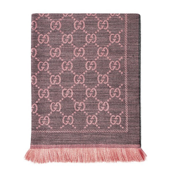 Gucci GG jacquard wool scarf