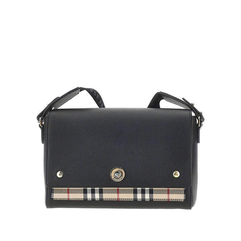 Burberry Note leather shoulder bag