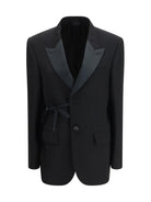 Balenciaga Wrap tailored Jacket - Black