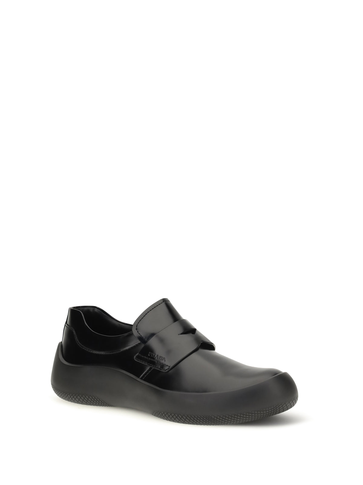 Prada Leather Loafers - Black