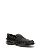 Prada Leather Loafers - Nero+Cuoio