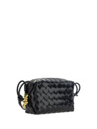 Bottega Veneta Loop leather Shoulder Bag - Black-M Brass