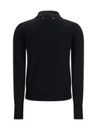 Golden Goose Long sleeve merino wool Polo - Black