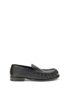 Dries Van Noten Grained leather Loafers - Black