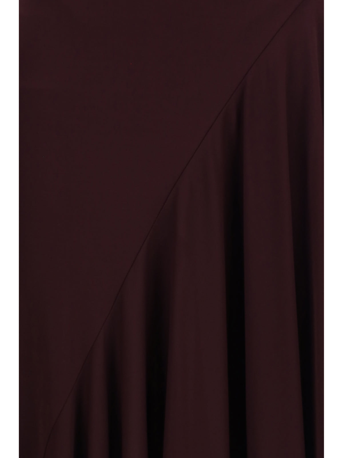 Alaïa Asymmetric fluid jersey Dress - Burgundy