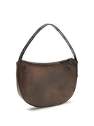 Staud Levi Shoulder Bag - Espresso Distressed