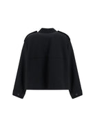 Khaite Bodine wide-sleeve Shirt - Black