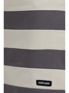 Miu Miu Striped cotton Mini Skirt - Gesso+Ferro