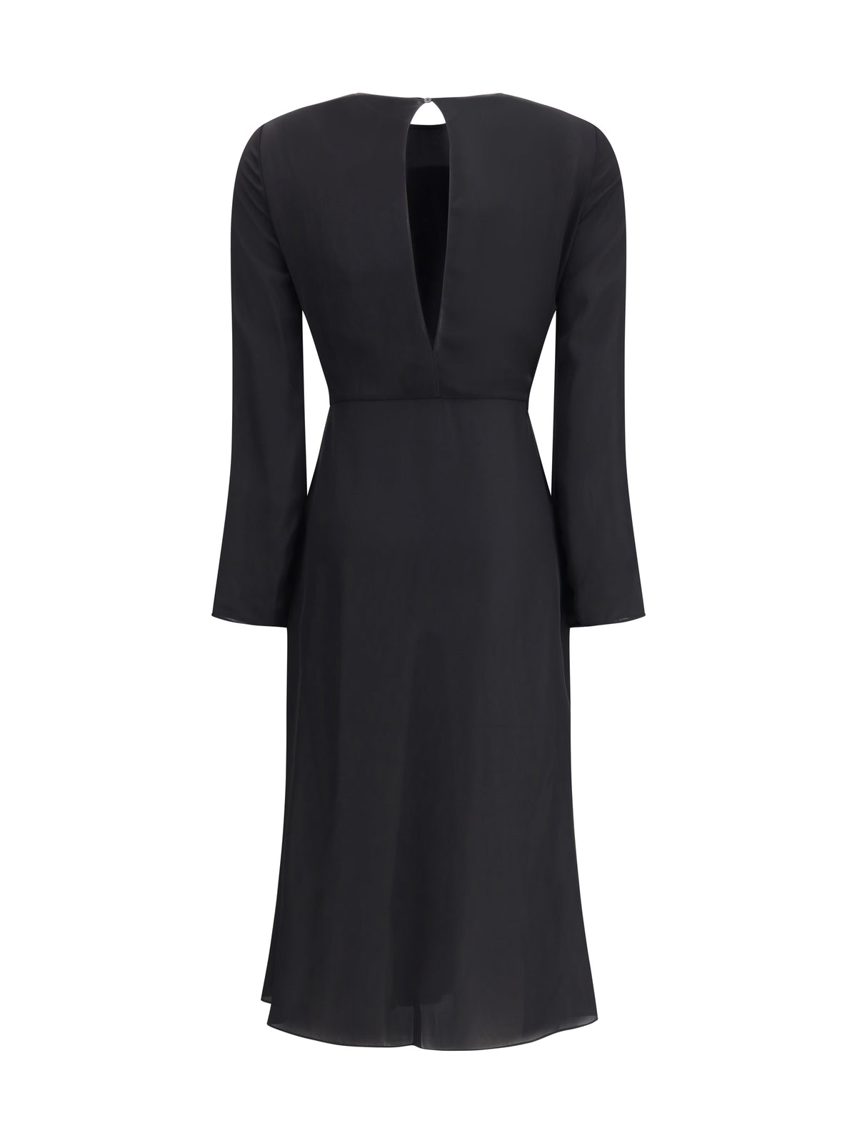 Alaïa Draped Viscose Dress - Noir Alaia