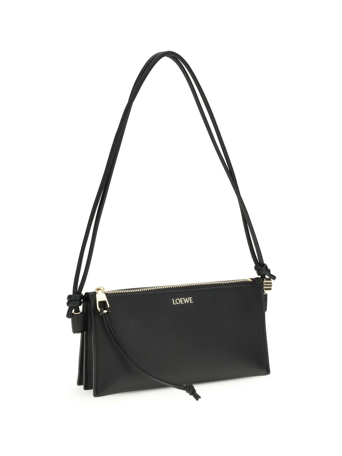 Loewe Joya Clutch Bag in calfskin - Black