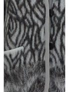 Forte_forte Heron Feather motif brushed Cardigan - Jade