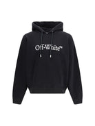 Off-White Big Logo Bookkish Over Hoodie - Black-White