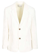 Ami Single-Breasted Jacket - White