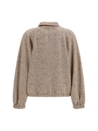 Fabiana Filippi Oversized bouclé yarn Bomber Jacket with lurex - Casha'